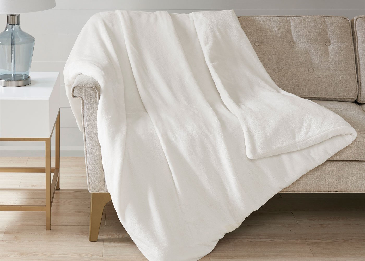 Plush Solid 12 Pound Weighted Blanket by Sleep Philosophy
