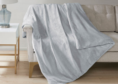Plush Solid 12 Pound Weighted Blanket by Sleep Philosophy