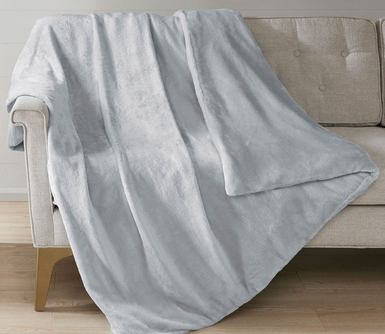 Plush Solid 18 Pound Weighted Blanket by Sleep Philosophy