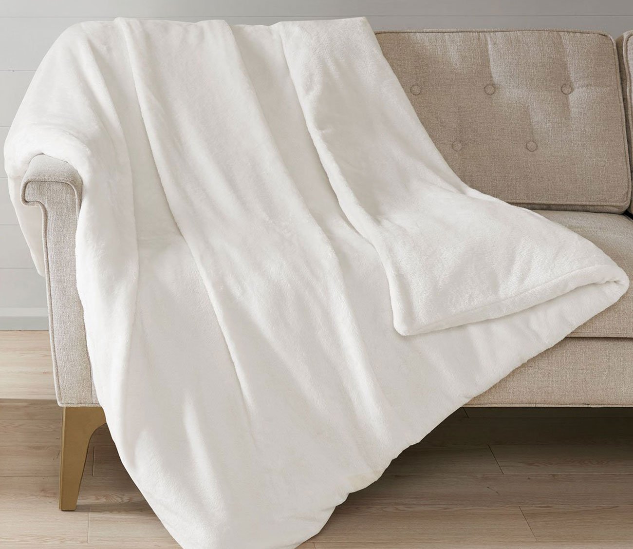 Plush Solid 18 Pound Weighted Blanket by Sleep Philosophy