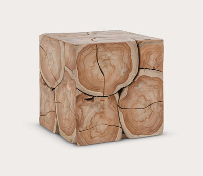 Praia 18" Teak Wood Accent Table by Classic Home