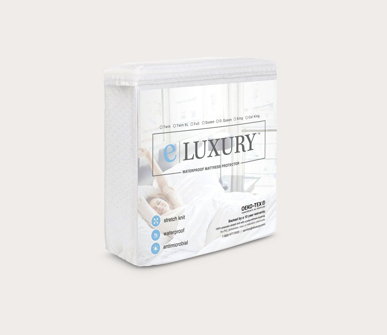 Premium Dimpled Waterproof Mattress Protector by eLuxury