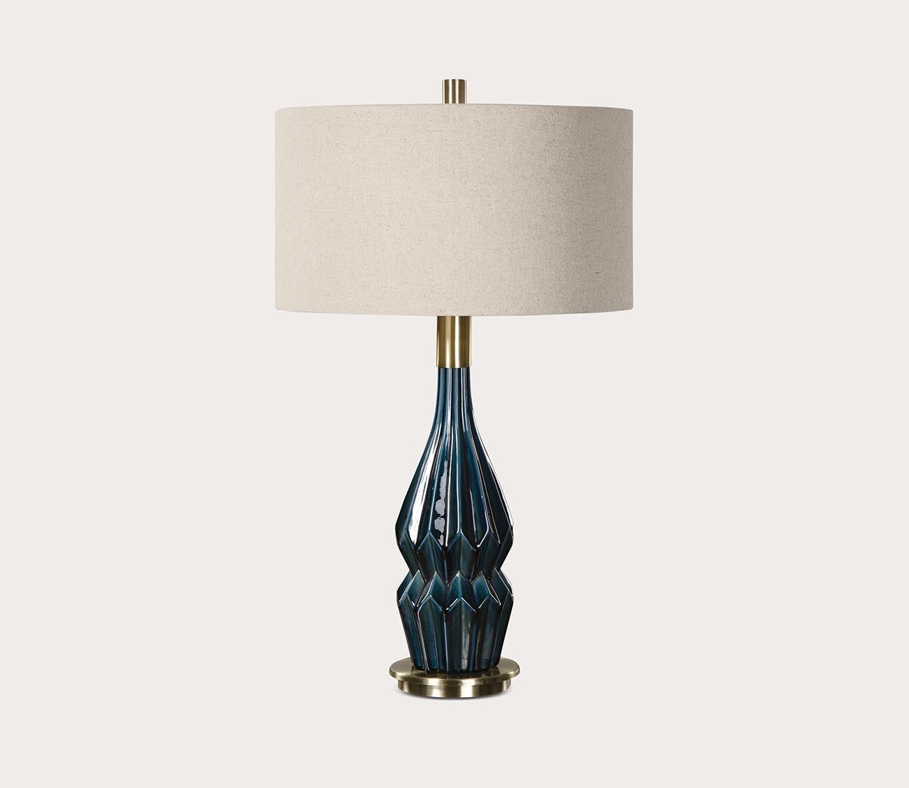 Prussian Blue Ceramic Table Lamp by Uttermost