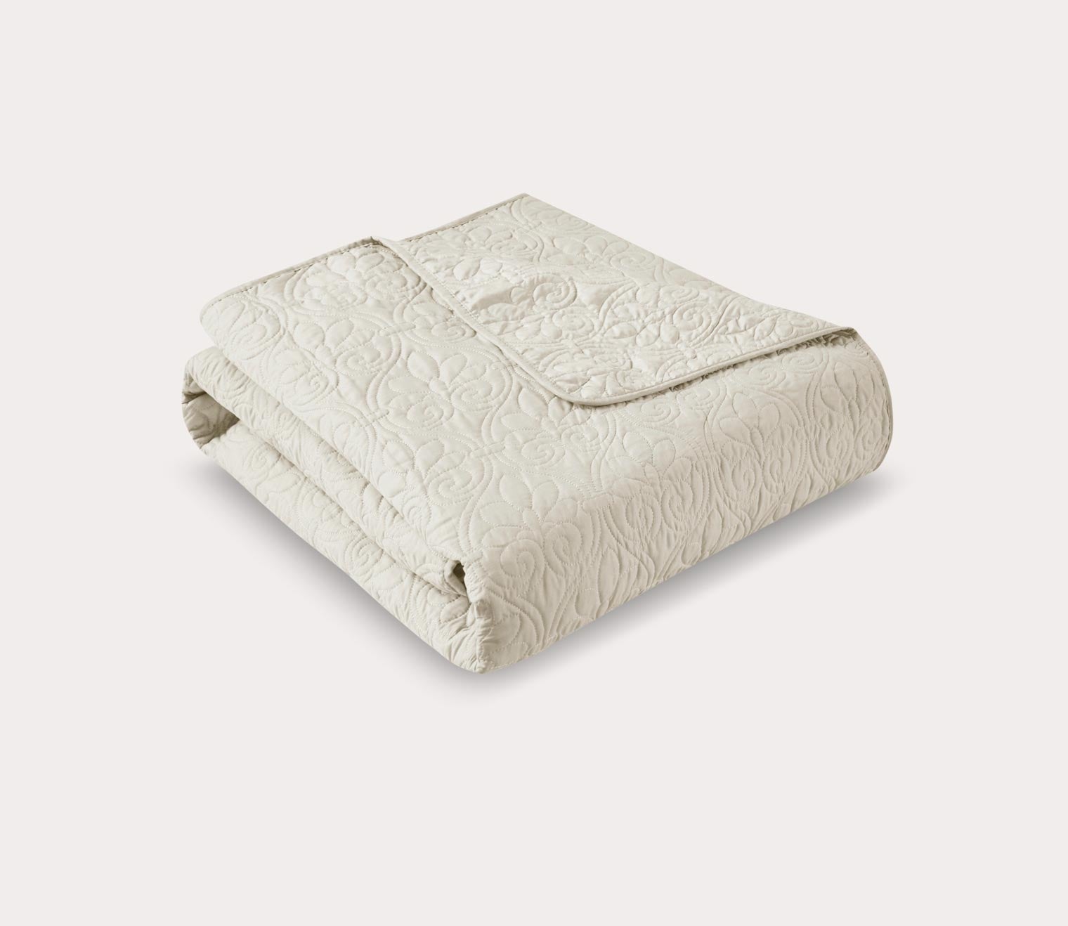 Quebec Oversized Quilted Throw Blanket by Madison Park
