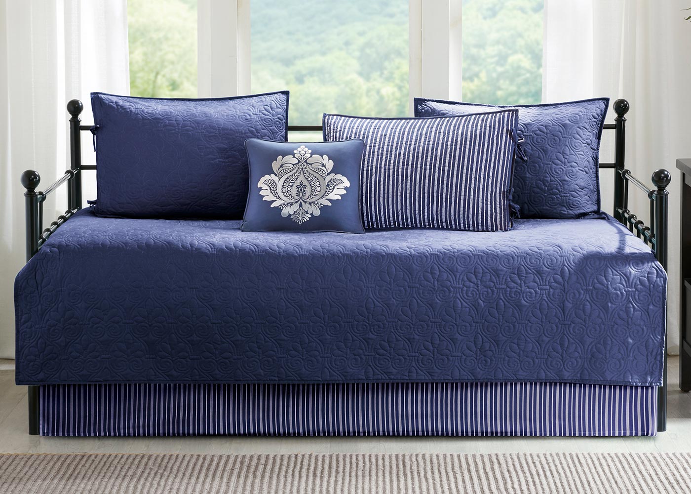 Quebec Quilted Reversible 6-Piece Daybed Cover Set in 6 Colors by Madison Park