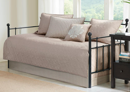 Quebec Quilted Reversible 6-Piece Daybed Cover Set in 6 Colors by Madison Park