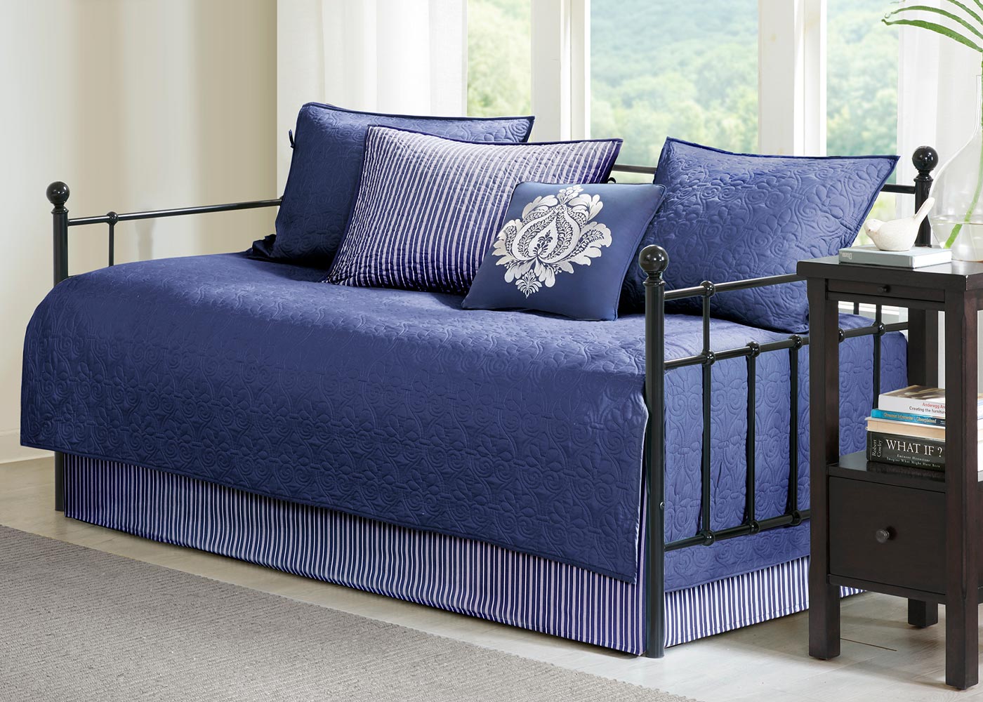 Quebec Quilted Reversible 6-Piece Daybed Cover Set in 6 Colors by Madison Park