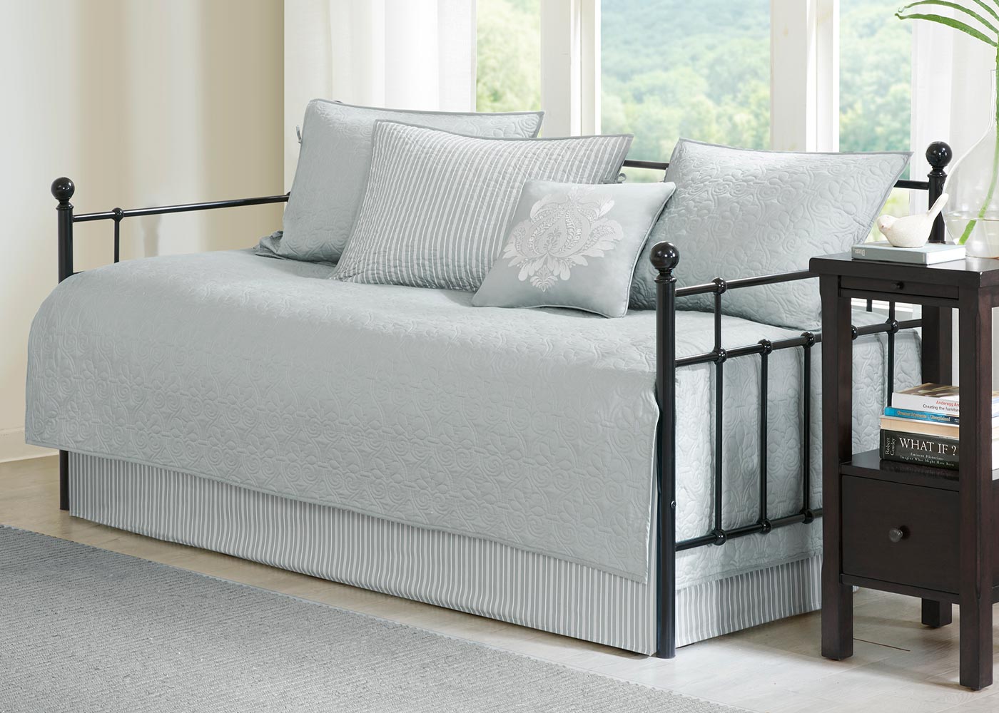 Quebec Quilted Reversible 6-Piece Daybed Cover Set in 6 Colors by Madison Park