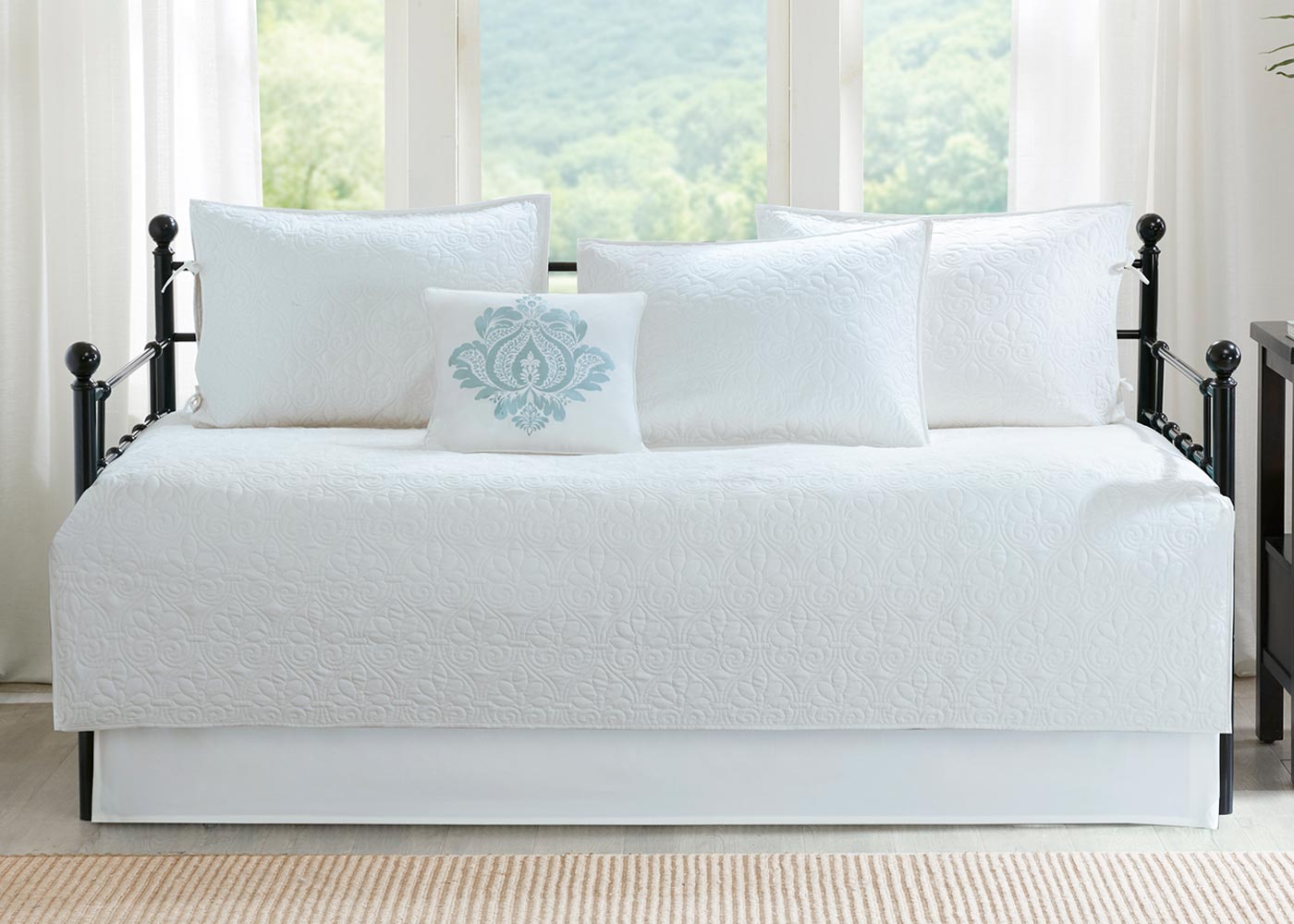 Quebec Quilted Reversible 6-Piece Daybed Cover Set in 6 Colors by Madison Park