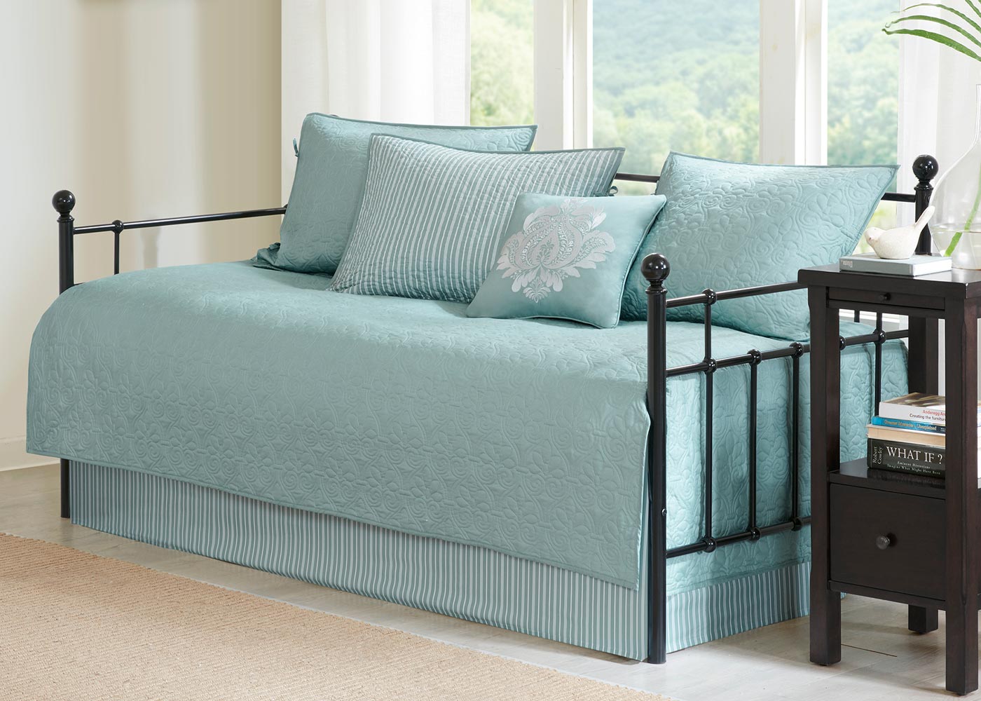 Quebec Quilted Reversible 6-Piece Daybed Cover Set in 6 Colors by Madison Park
