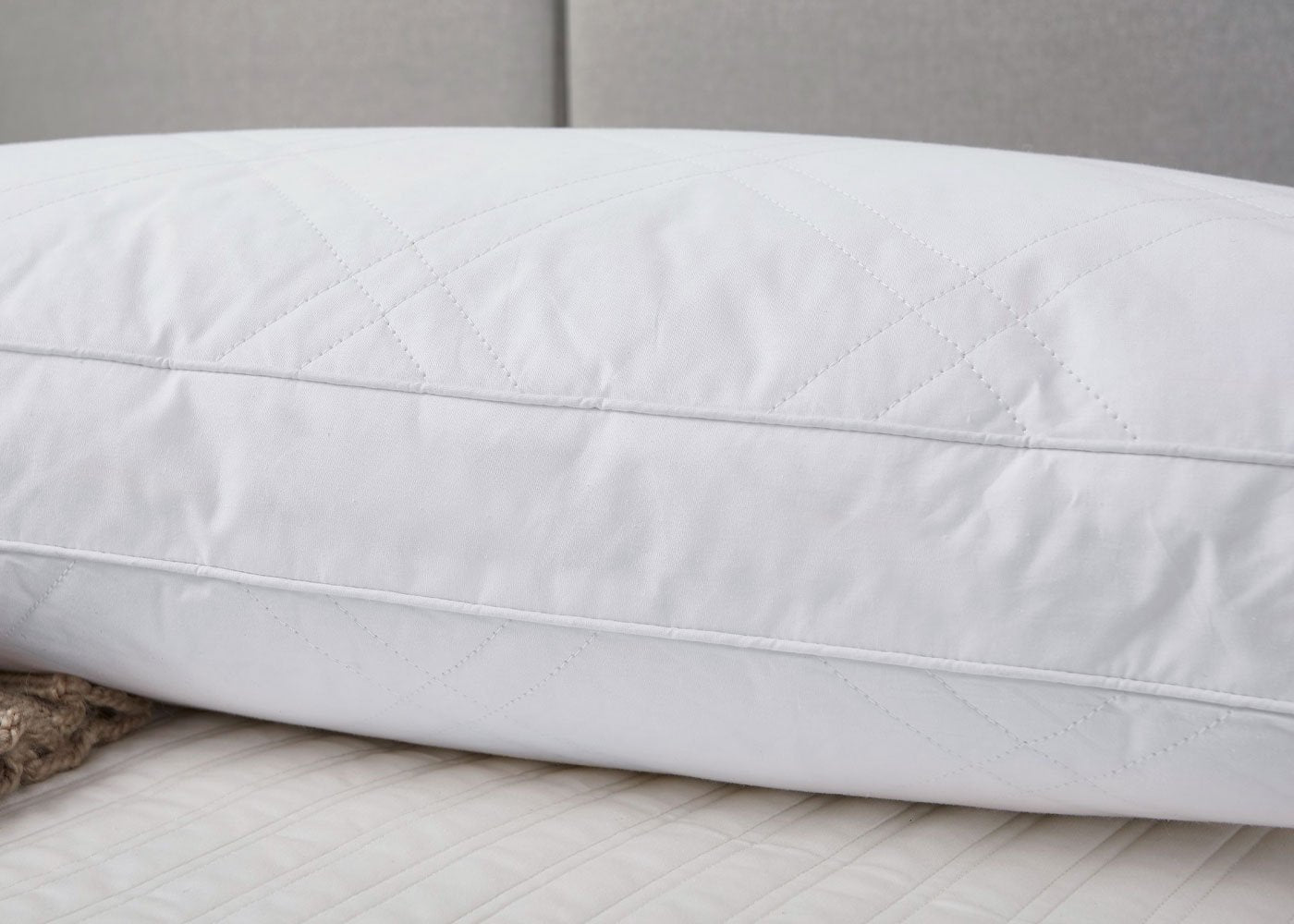 Quilted White Goose Feather and Down Pillow 2-Pack by Blue Ridge Home