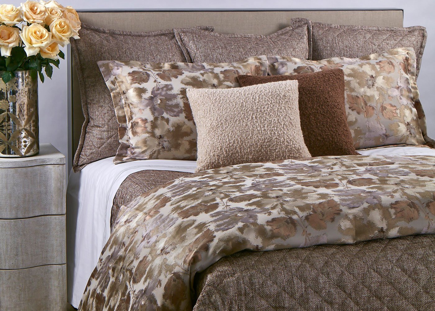 Raffia Diamond Quilted Coverlet and Euro Sham Set