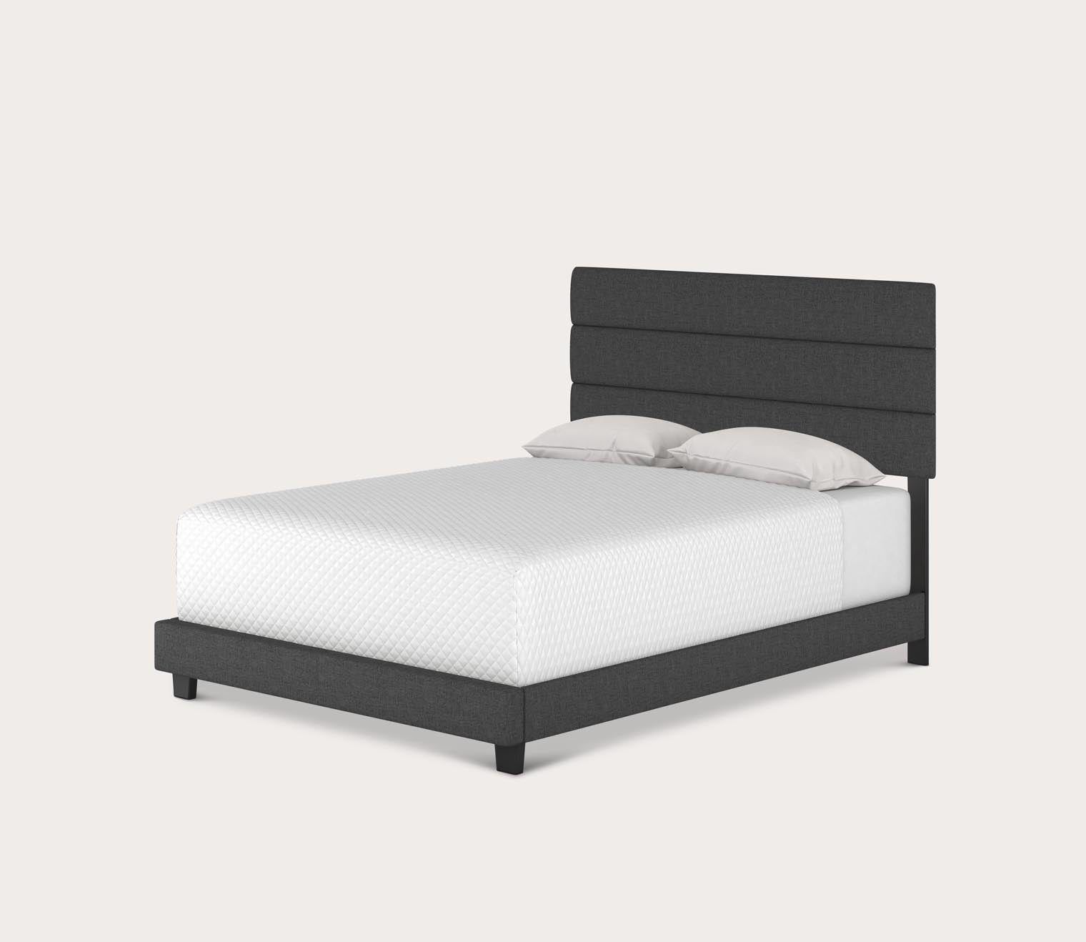 Reading Linen Fabric Upholstered Platform Bed by Arkotec
