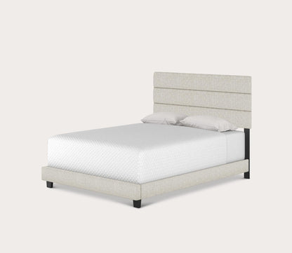Reading Linen Fabric Upholstered Platform Bed by Arkotec