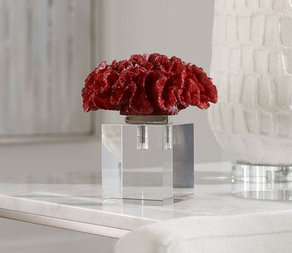Red Coral Cluster Sculpture by Uttermost