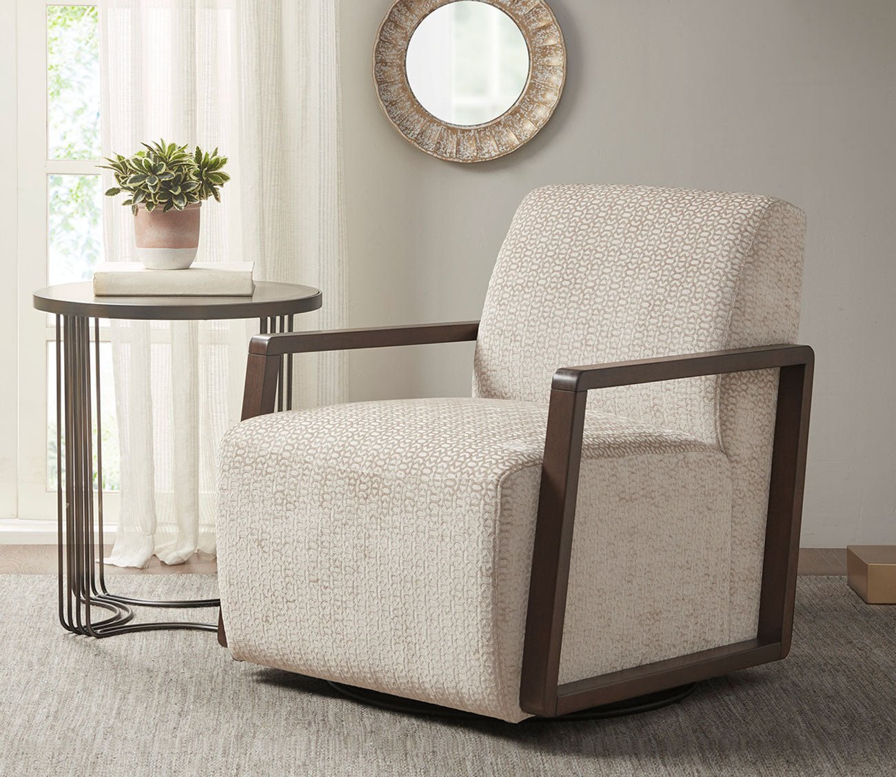 Reed Swivel Accent Chair
