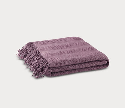 Reeve Ruched Throw Blanket by INK + IVY