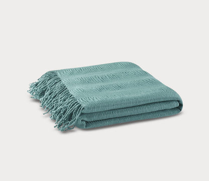 Reeve Ruched Throw Blanket by INK + IVY