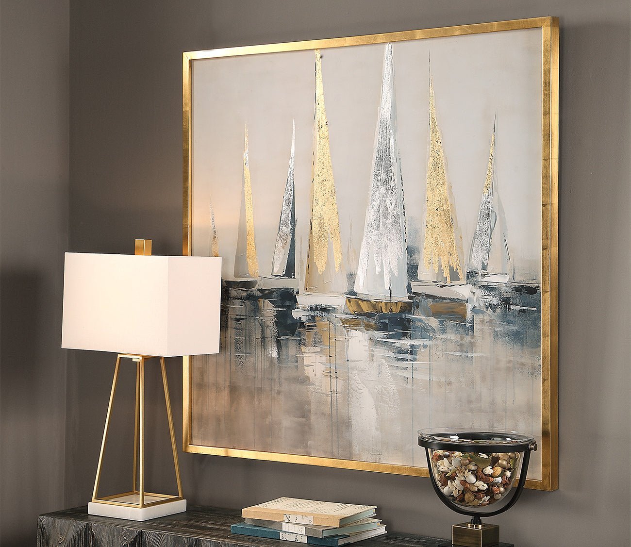 Regatta Hand Painted Canvas