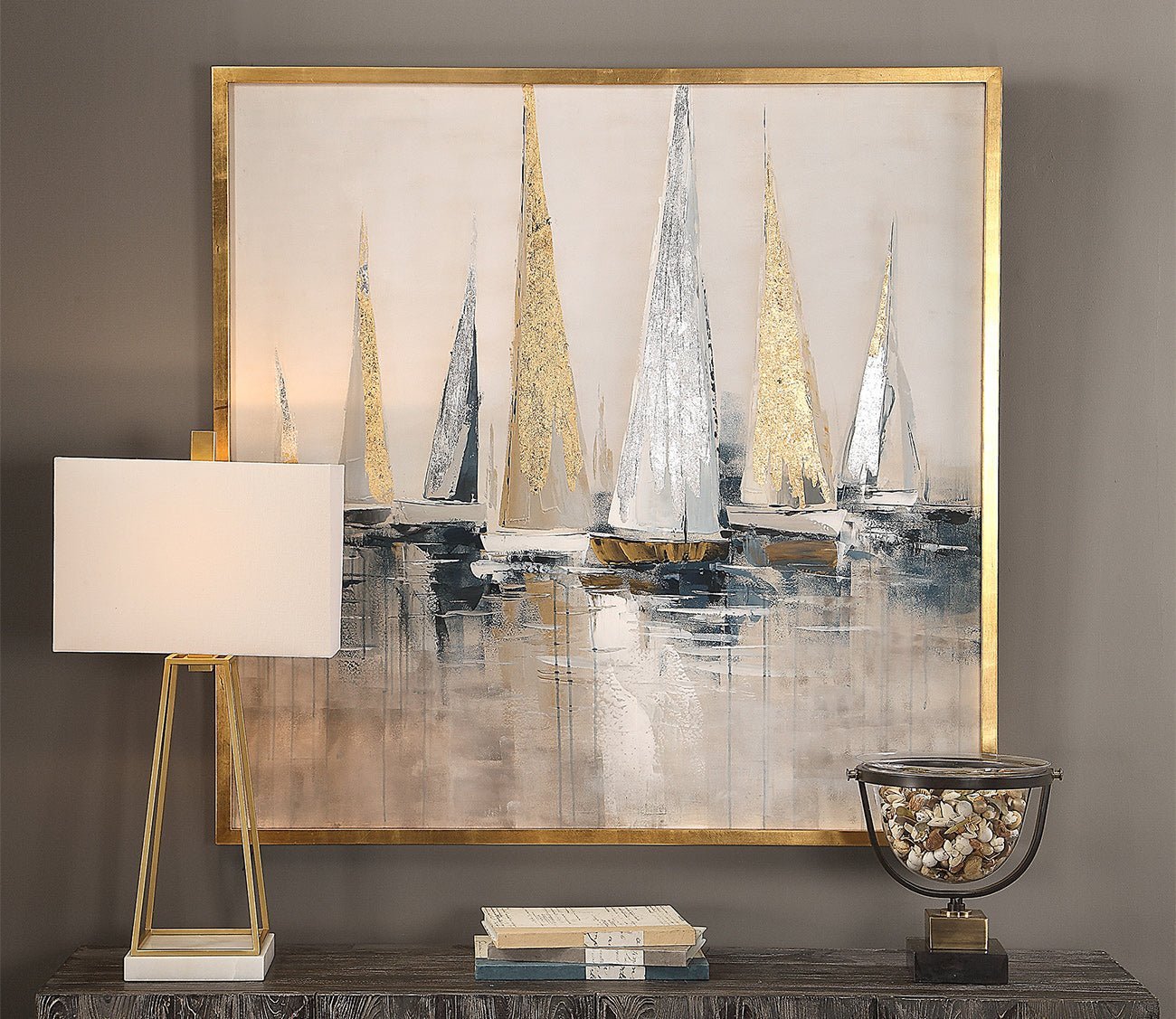 Regatta Hand Painted Canvas by Uttermost