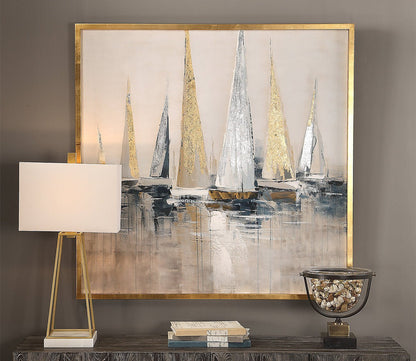 Regatta Hand Painted Canvas by Uttermost