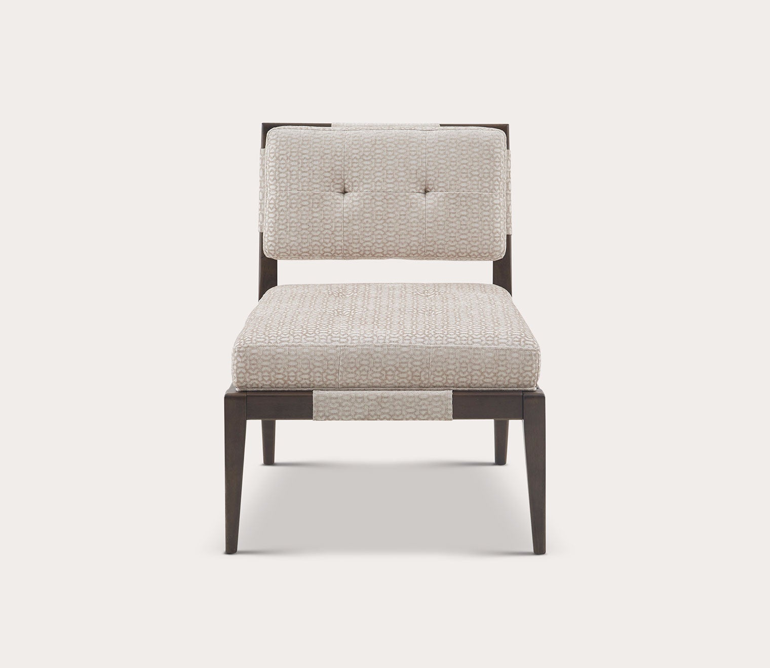 Renata Armless Fabric Upholstered Wood Accent Chair by Madison Park