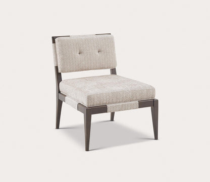 Renata Armless Fabric Upholstered Wood Accent Chair by Madison Park