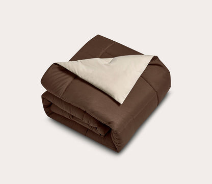 Reversible Microfiber Down Alternative Comforter in 7 Colors by Blue Ridge Home