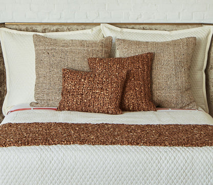 Ribbon Knit Textured Throw Pillow by Ann Gish