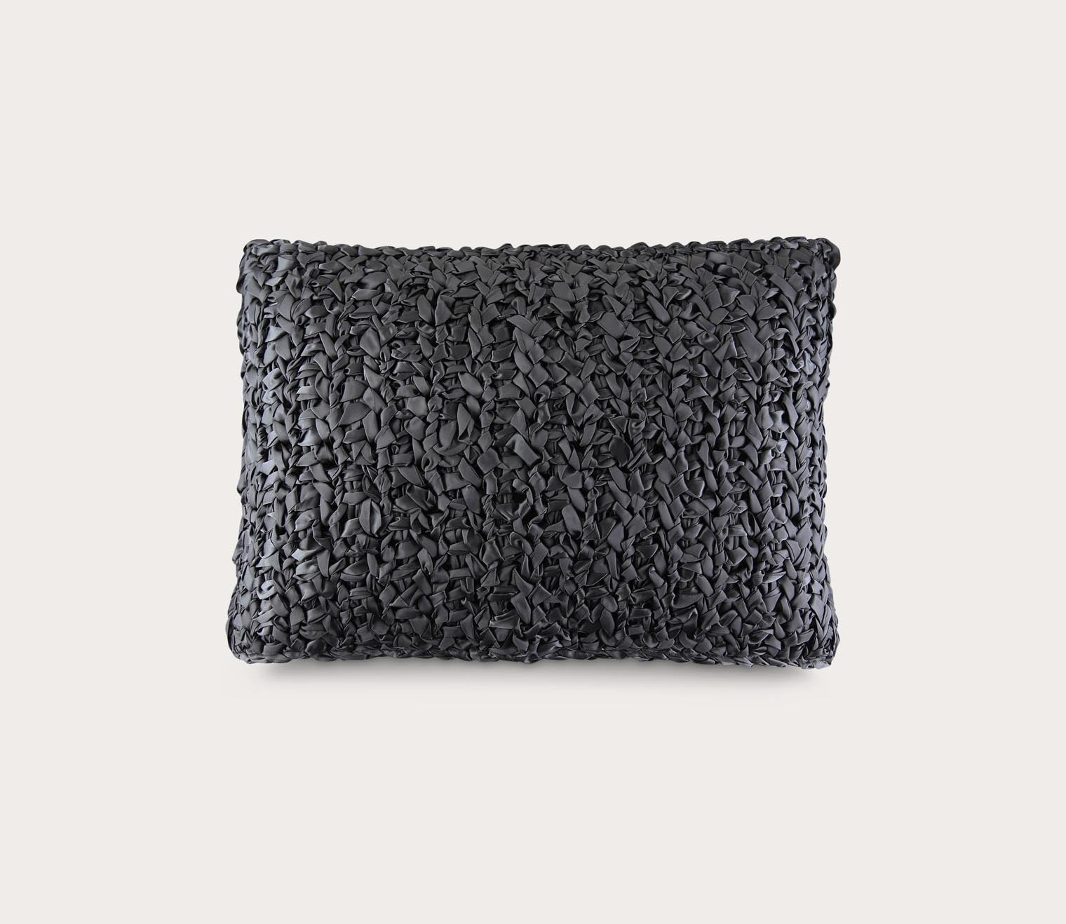 Ribbon Knit Textured Throw Pillow by Ann Gish
