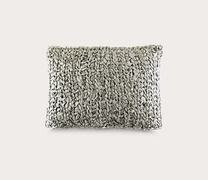 Ribbon Knit Textured Throw Pillow by Ann Gish