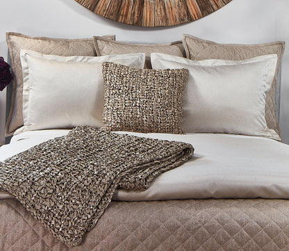 Ribbon Knit Textured Throw Pillow by Ann Gish