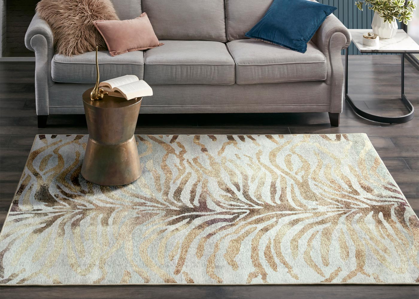 Ridgeline Animal Printed Matte Area Rug