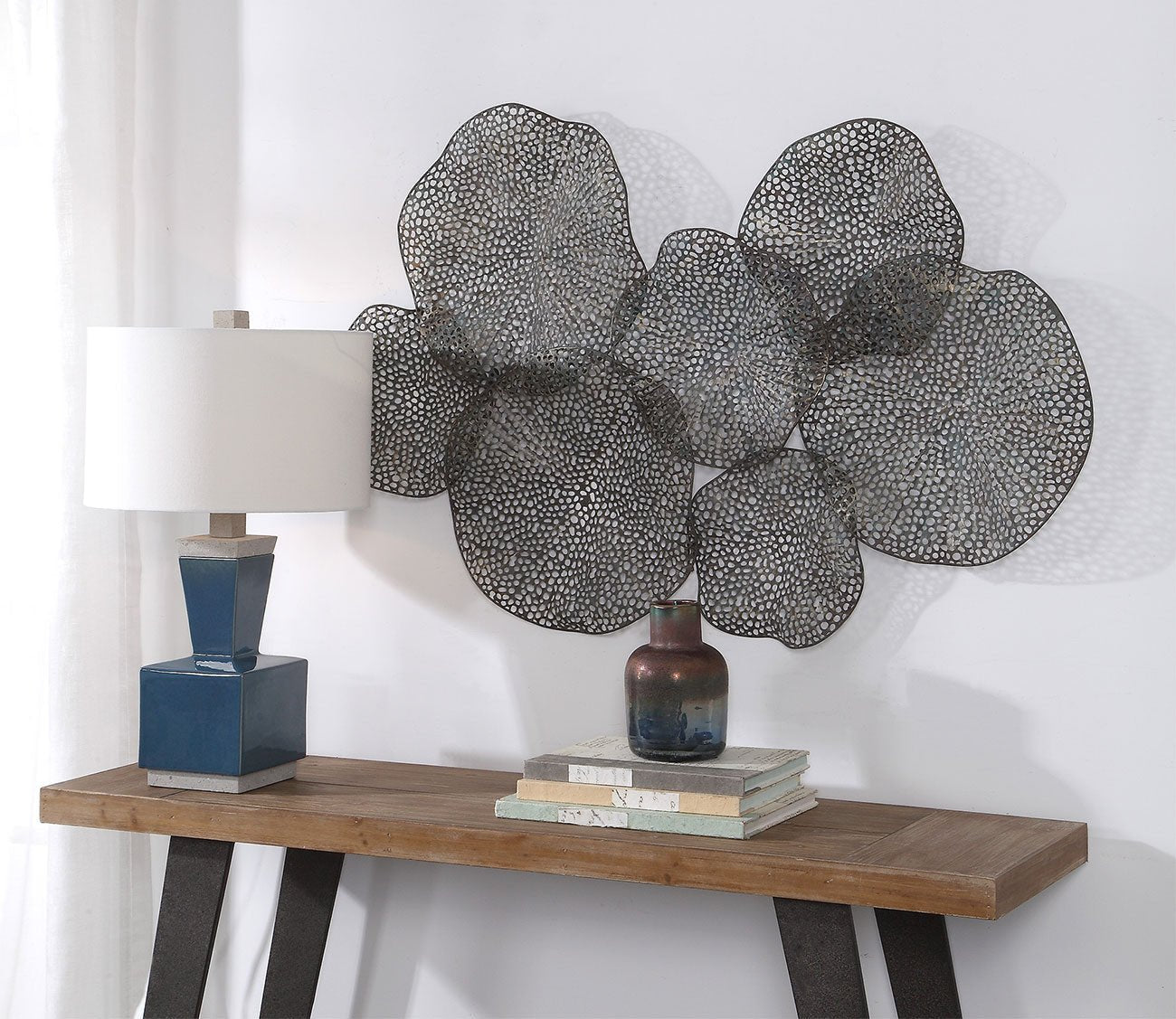 Ripley Metal Leaf Wall Art by Uttermost
