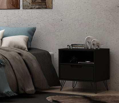 Rockefeller 1.0 1-Drawer Nightstand by Manhattan Comfort