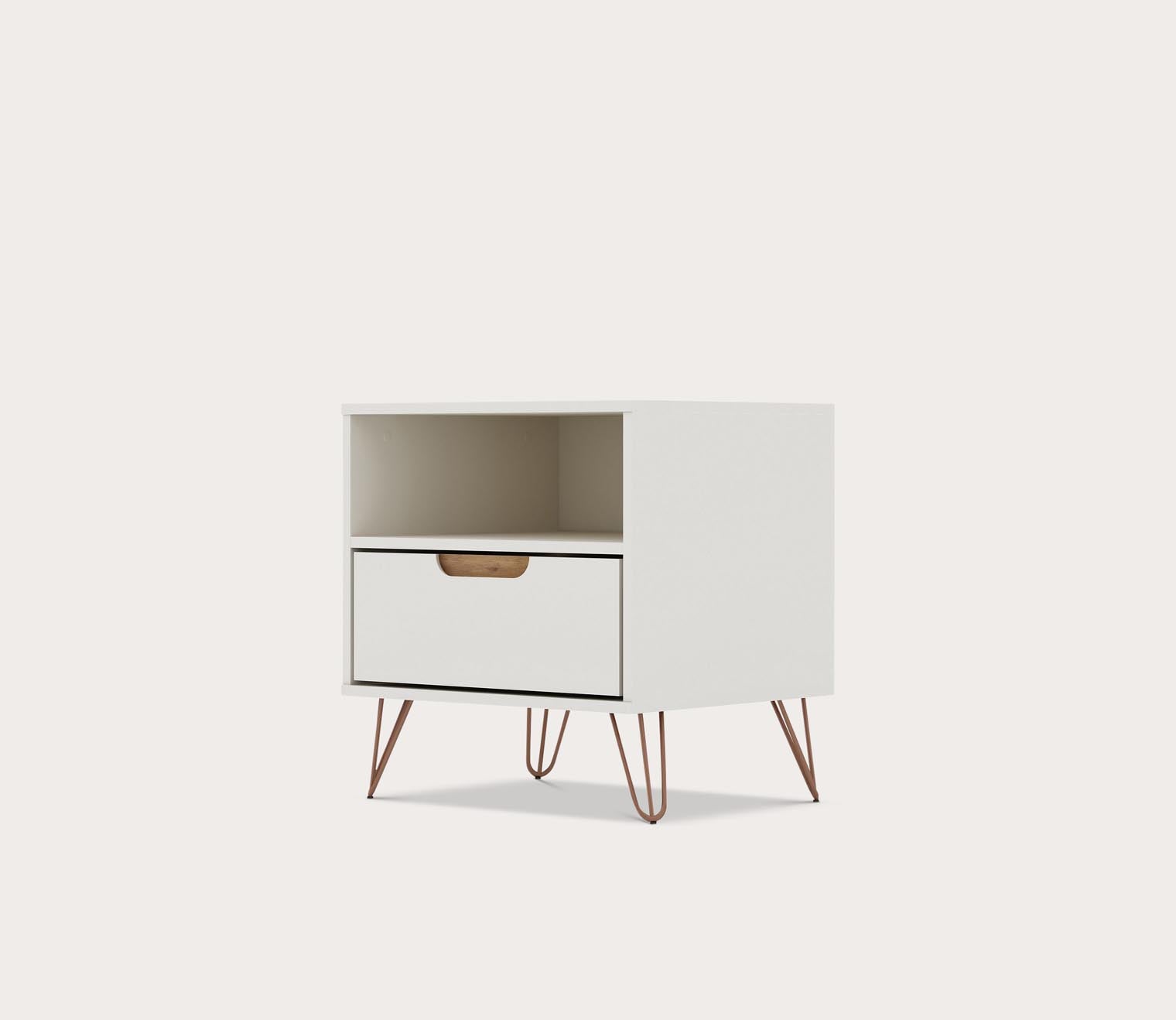 Rockefeller 1.0 1-Drawer Nightstand by Manhattan Comfort