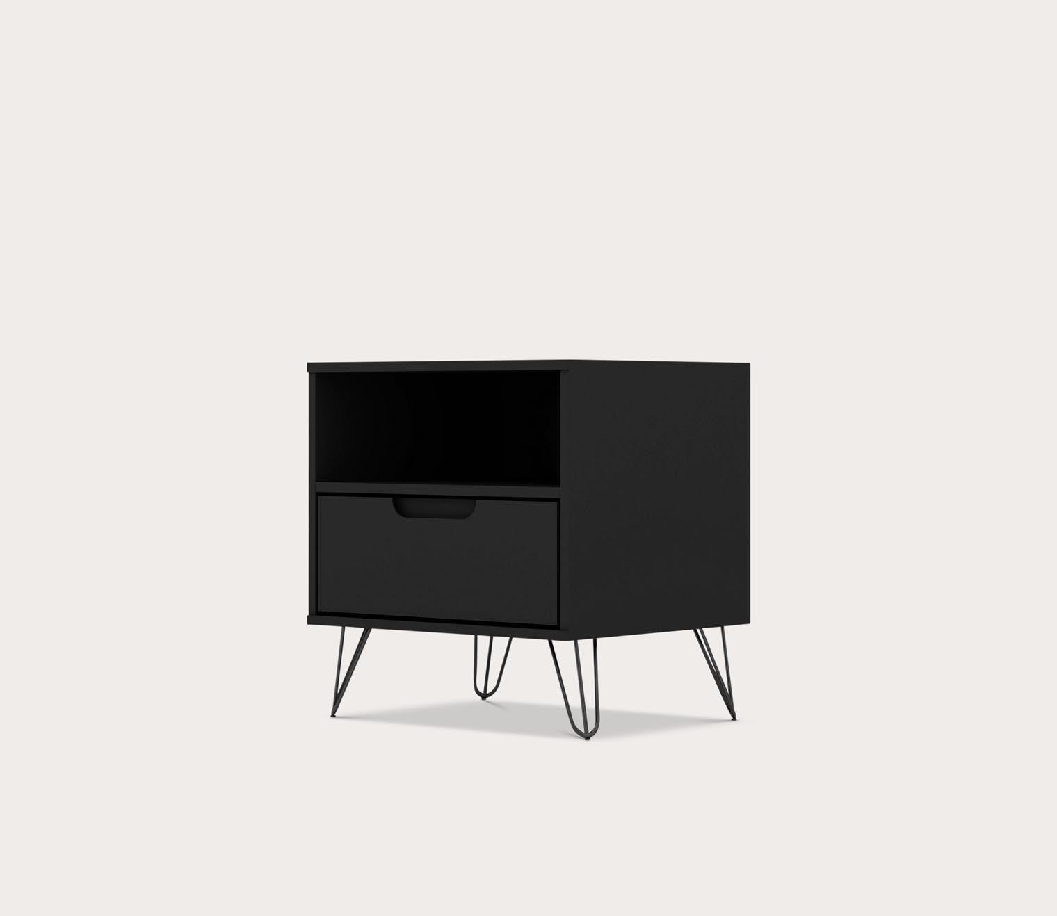 Rockefeller 1.0 1-Drawer Nightstand by Manhattan Comfort