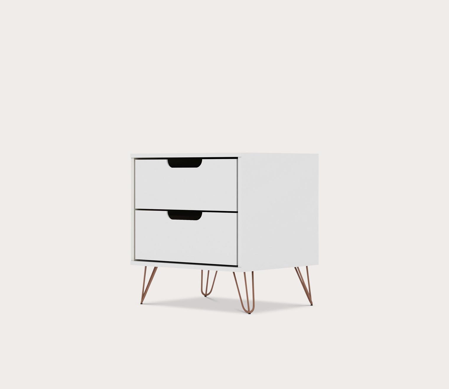 Rockefeller 2.0 2-Drawer Nightstand by Manhattan Comfort