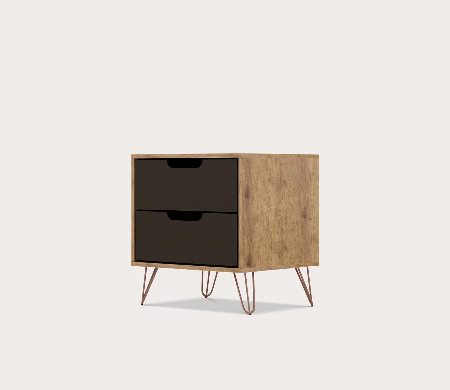 Rockefeller 2.0 2-Drawer Nightstand by Manhattan Comfort