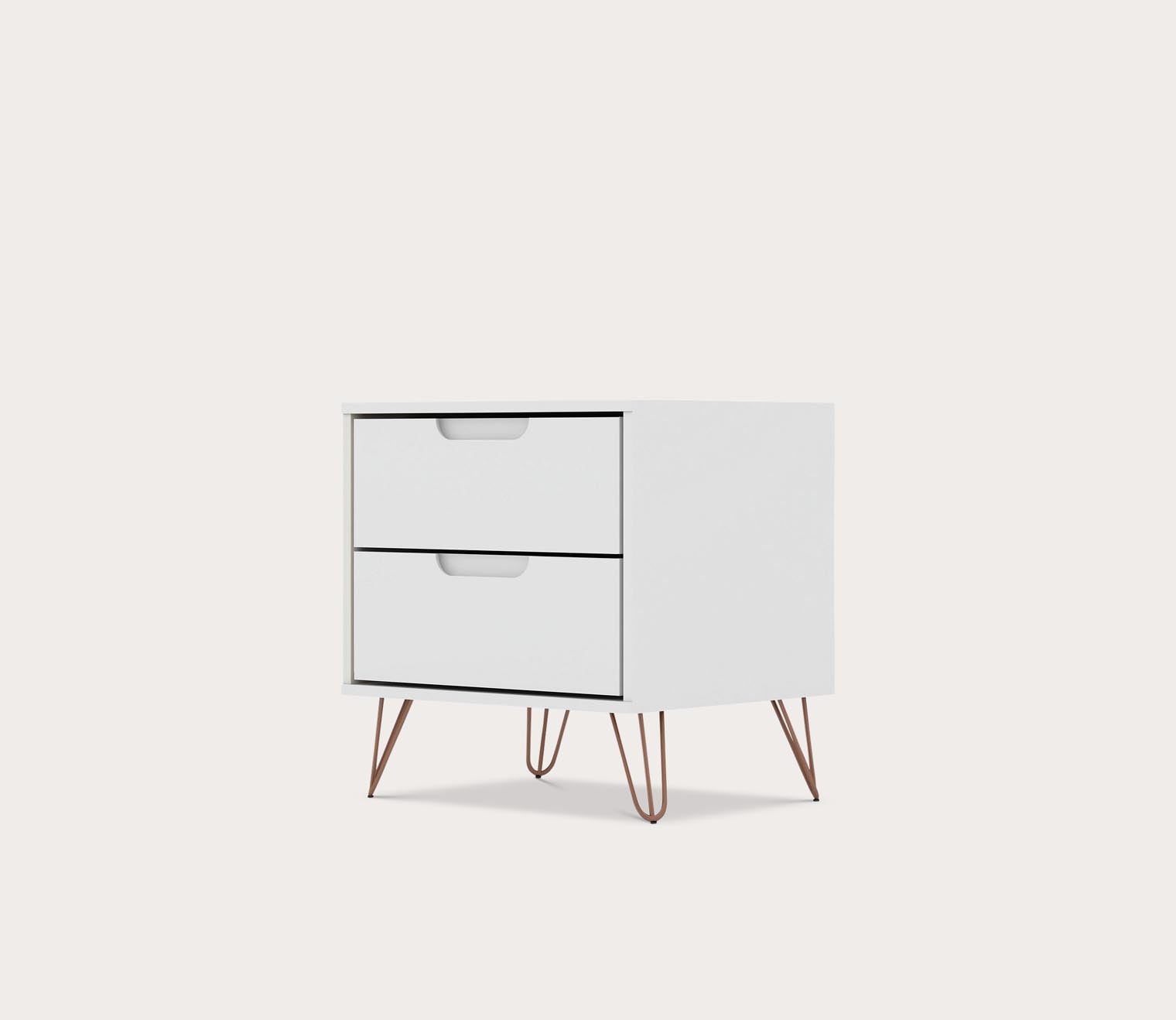 Rockefeller 2.0 2-Drawer Nightstand by Manhattan Comfort