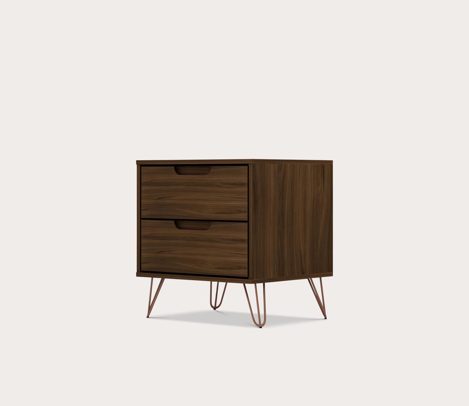 Rockefeller 2.0 2-Drawer Nightstand by Manhattan Comfort