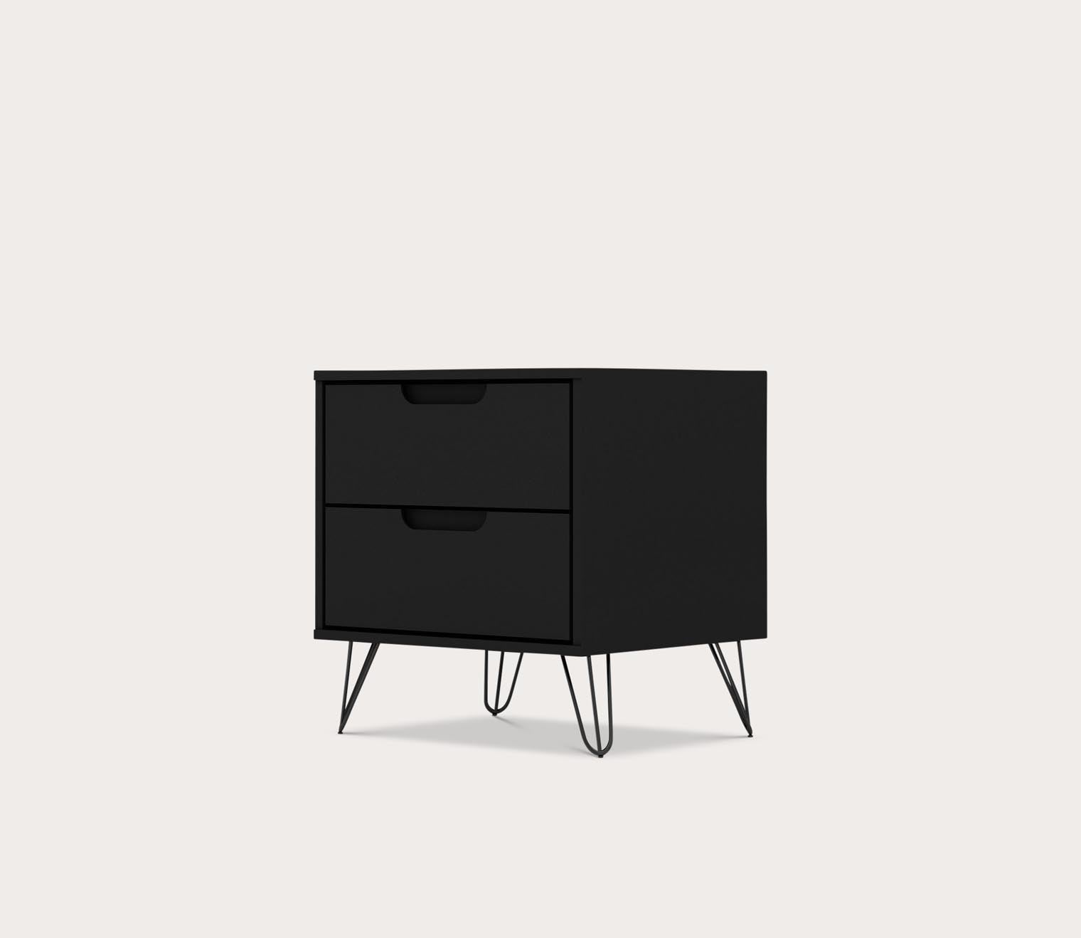 Rockefeller 2.0 2-Drawer Nightstand by Manhattan Comfort