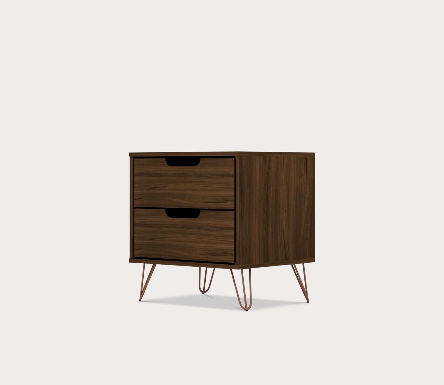 Rockefeller 2.0 2-Drawer Nightstand by Manhattan Comfort