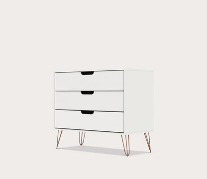 Rockefeller 3-Drawer Dresser by Manhattan Comfort