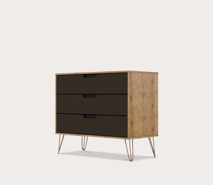 Rockefeller 3-Drawer Dresser by Manhattan Comfort