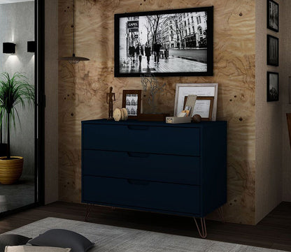Rockefeller 3-Drawer Dresser by Manhattan Comfort