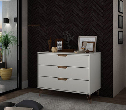 Rockefeller 3-Drawer Dresser by Manhattan Comfort