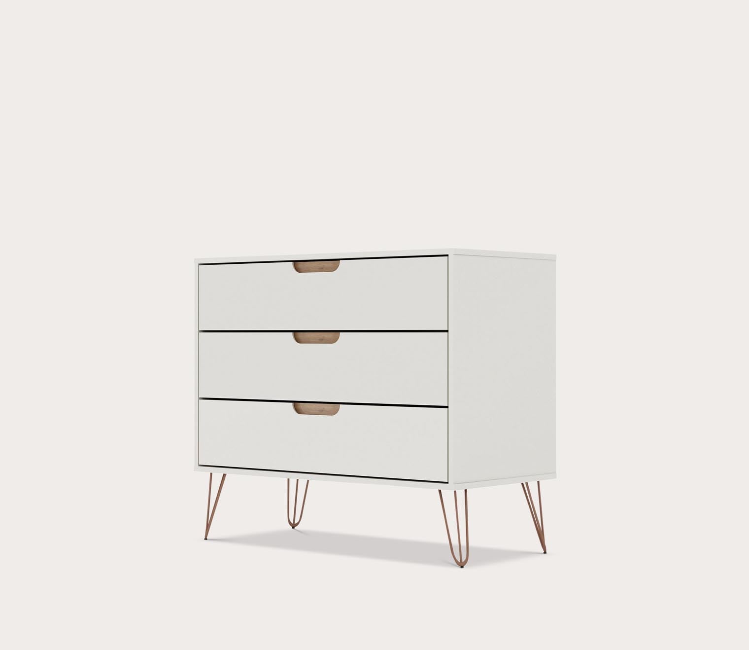 Rockefeller 3-Drawer Dresser by Manhattan Comfort