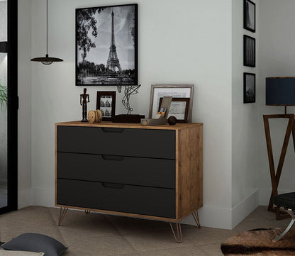 Rockefeller 3-Drawer Dresser by Manhattan Comfort