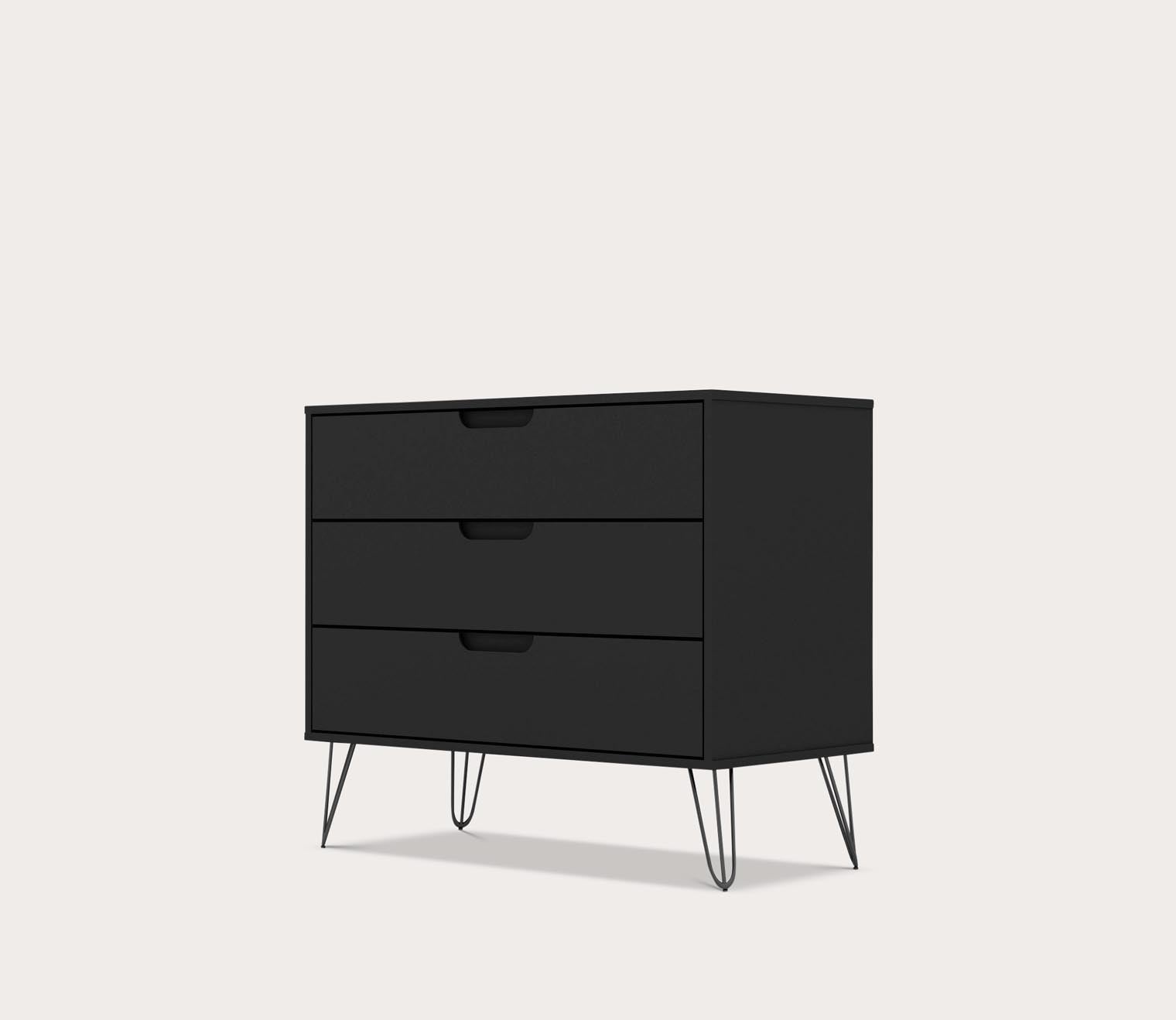Rockefeller 3-Drawer Dresser by Manhattan Comfort